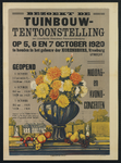 700076 Affiche van de Tuinbouw tentoonstelling in de Korenbeurs (Vredenburg) te Utrecht.